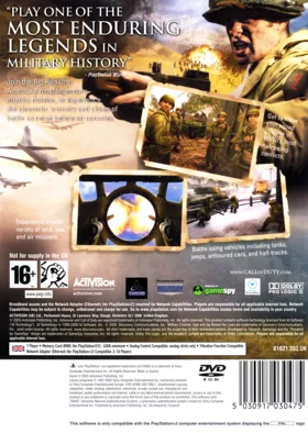 Call of Duty 2 - Big Red One box cover back